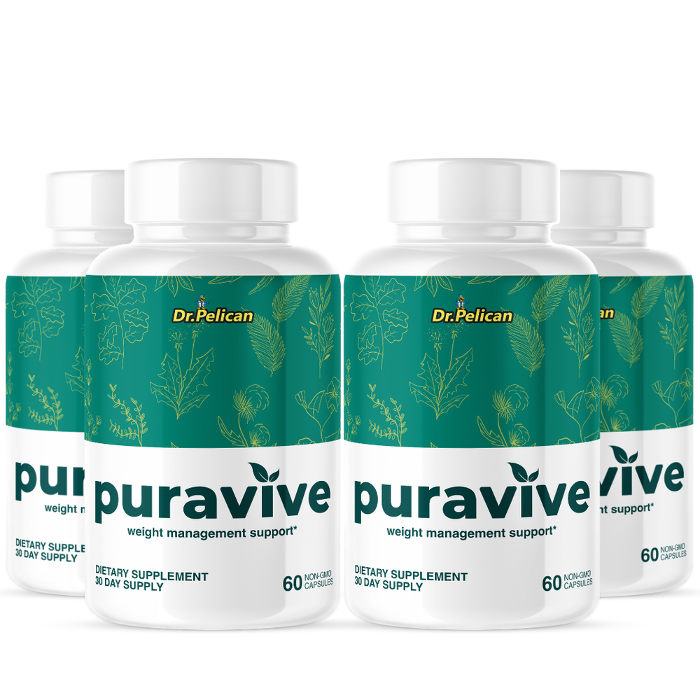 Puravive- Digestive & Weight Support - 4 Bottles- 240 Capsules
