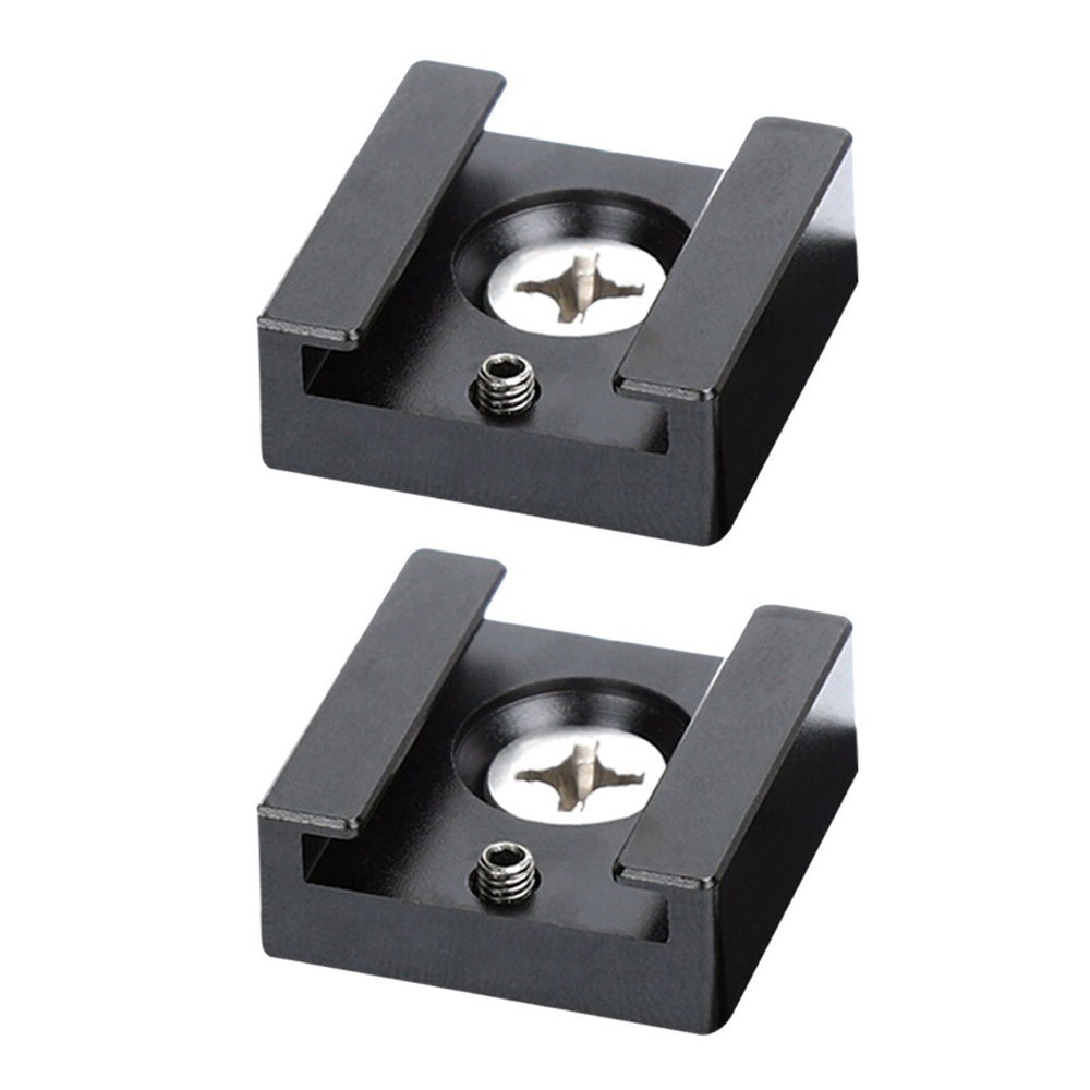 2 Pcs Flash Mount Bracket Quick Release Cold Shoe Holder Adapter