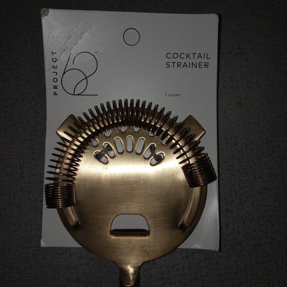 Project 62 Matte Gold Cocktail Strainer Elegant Design