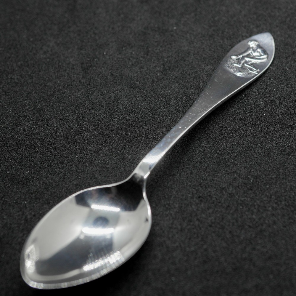 Antique Solid Sterling Silver Bowls Teaspoon. 11g. Robert Pringle.