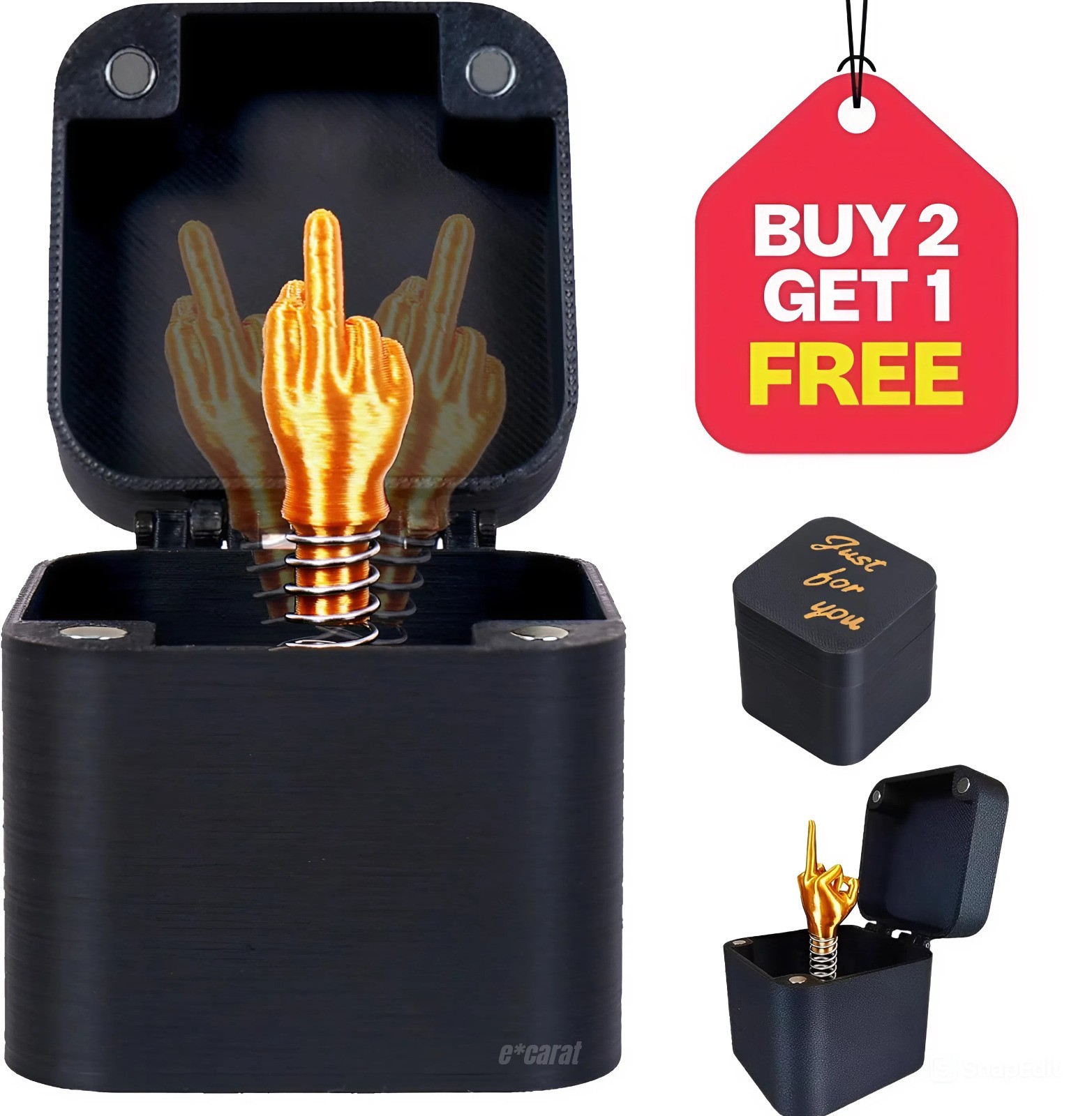 Gag Gift Pop-Up Middle Finger Prank Joke Surprise Box For Christmas Birthday