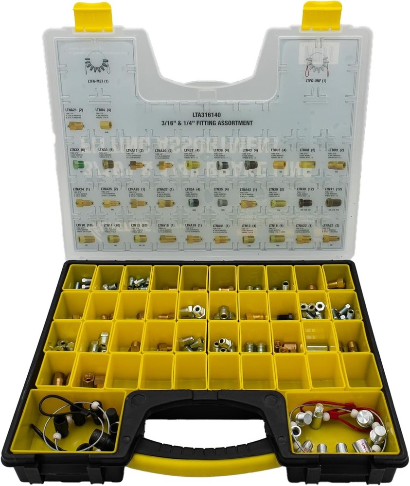 Premium Brake Line Fitting Kit: Complete Assortment Including Union & Adapter...