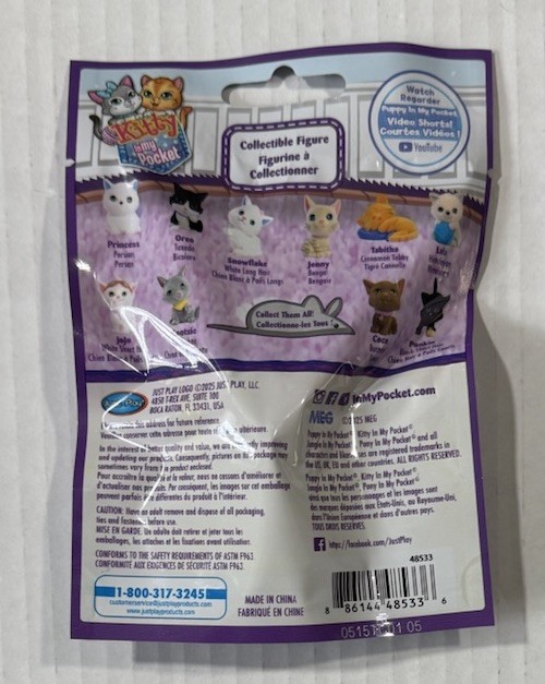 Kitty In My Pocket Series 3 Blind Bag Kitties Toys Birthday Party Lot Of 5 New