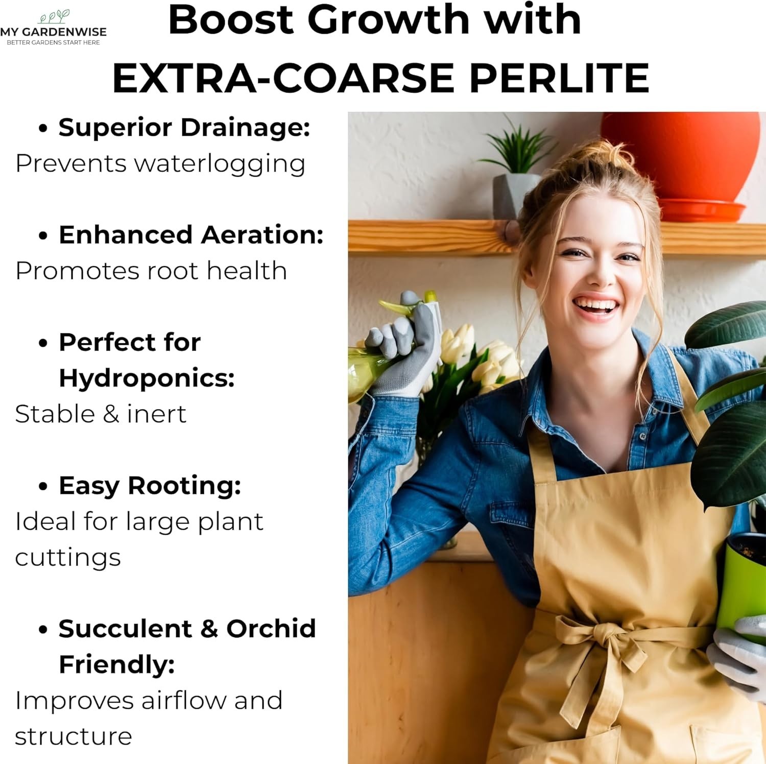 Extra Coarse Perlite Grade 4 | Organic Horticultural Soil Amendment for Drainage