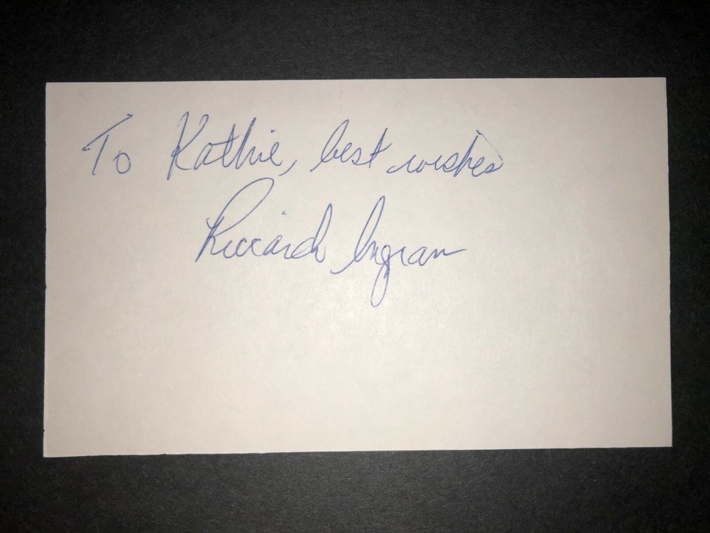 1994 TIGERS: Riccardo Ingram, SIGNED 3x5, Dec'd