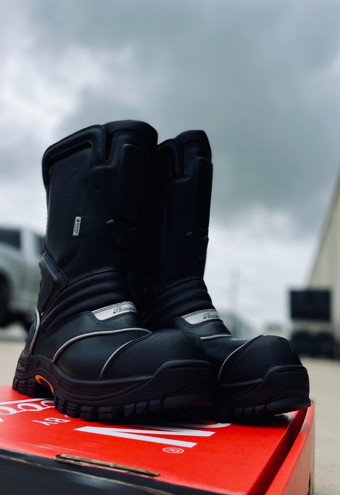 QR14™ –14" Pull-On Leather Structural Thorogood Boot (Size: 11.5W)