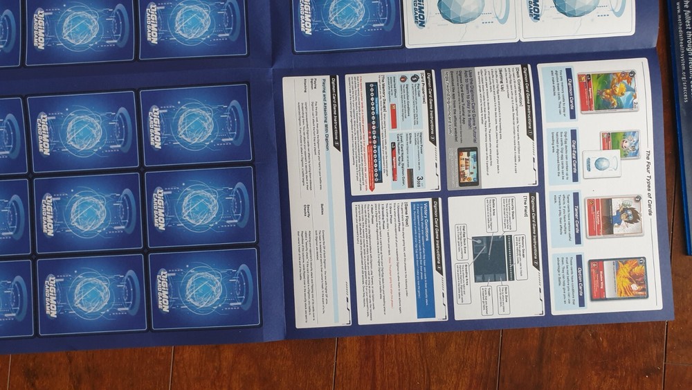 DIGIMON PREFORATED DEMO HALF-DECK SHEETS FOLDED DECK OR POSTER