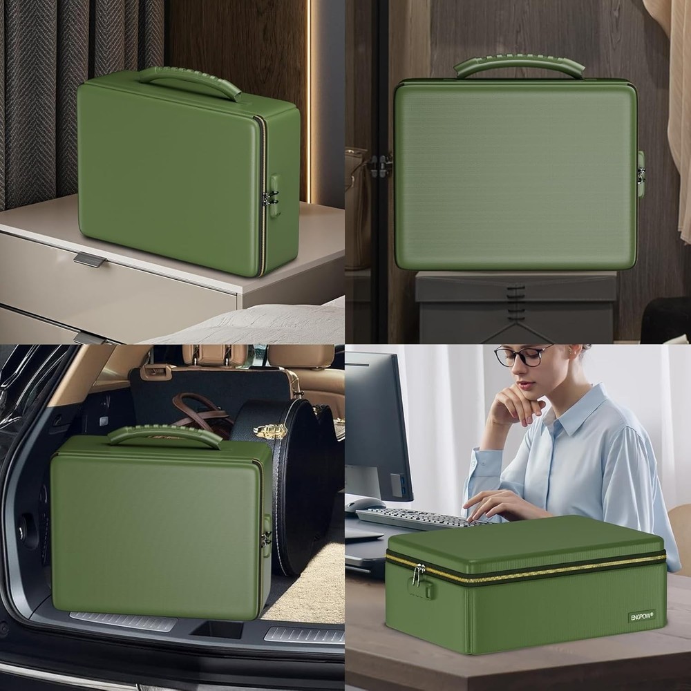 Versatile Fireproof Document Box with Thermal Insulation - For Home & Office Use