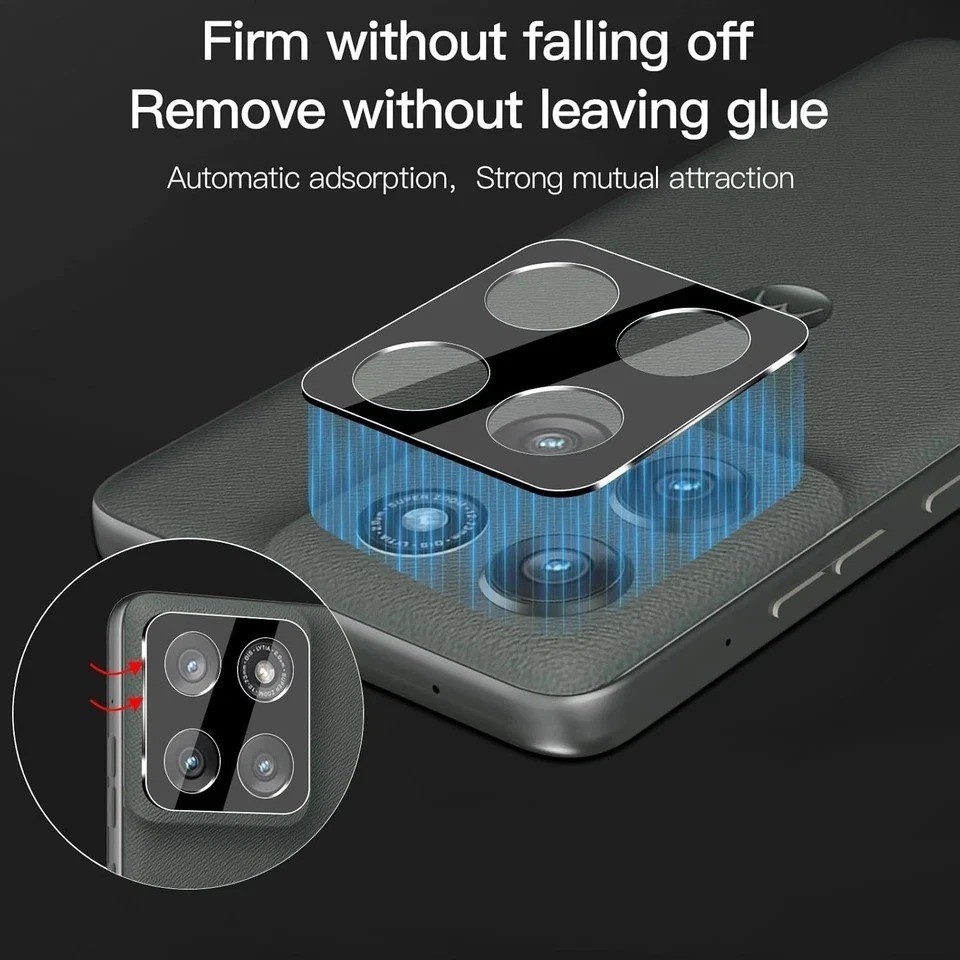 2 Pack 3D Screen Protector for Motorola Edge 2025 + 2 Pack Camera Lens Protector