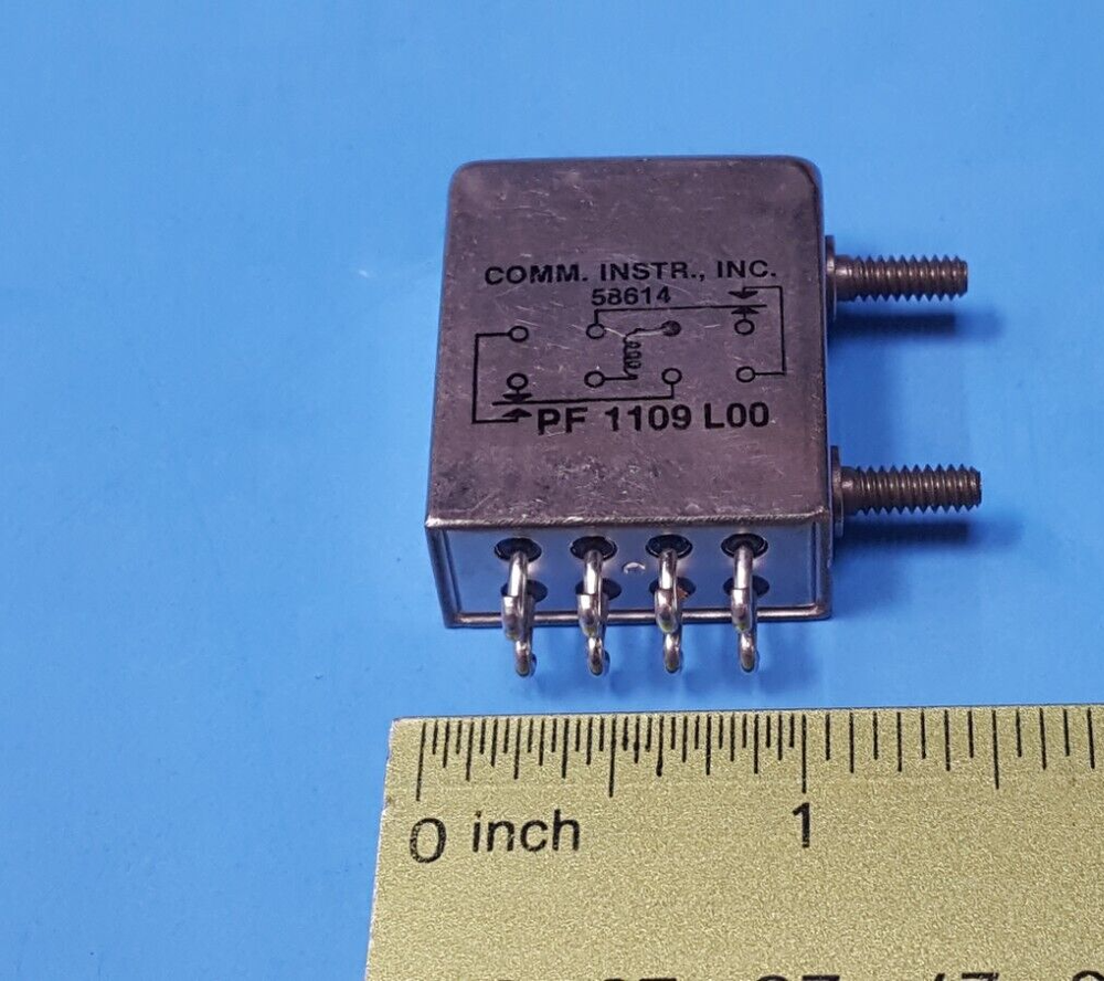 RELAY DPDT, PF1109L00, Communication Instruments / Tyco, Hermetically sealed