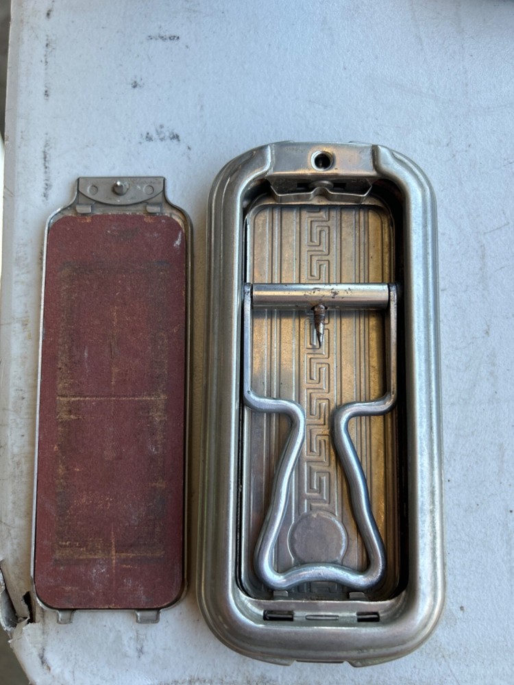 vintage razor blade sharpener