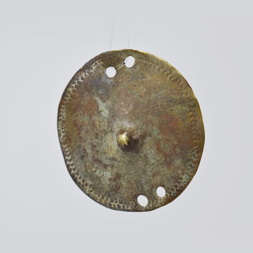 Brass Ethiopian Shield Pendant