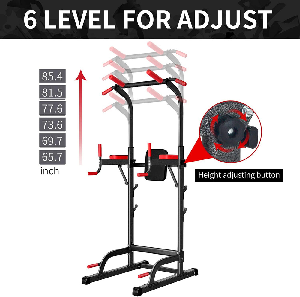 Power Tower Dip Station, Pull up Bar Station & Multi-Function Gym Equipment for