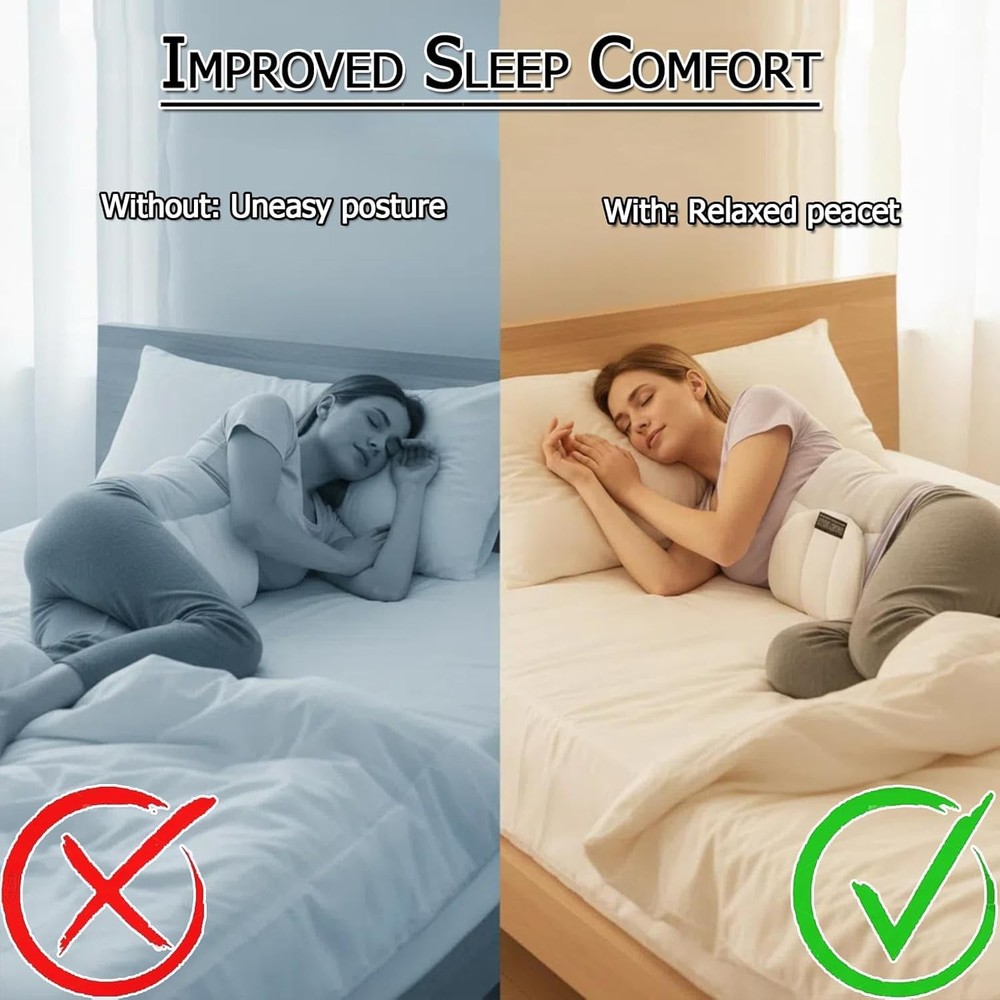 Aromacore Sleeping Back Support Pillow, Adjustable Lumbar Support Cushion wit...