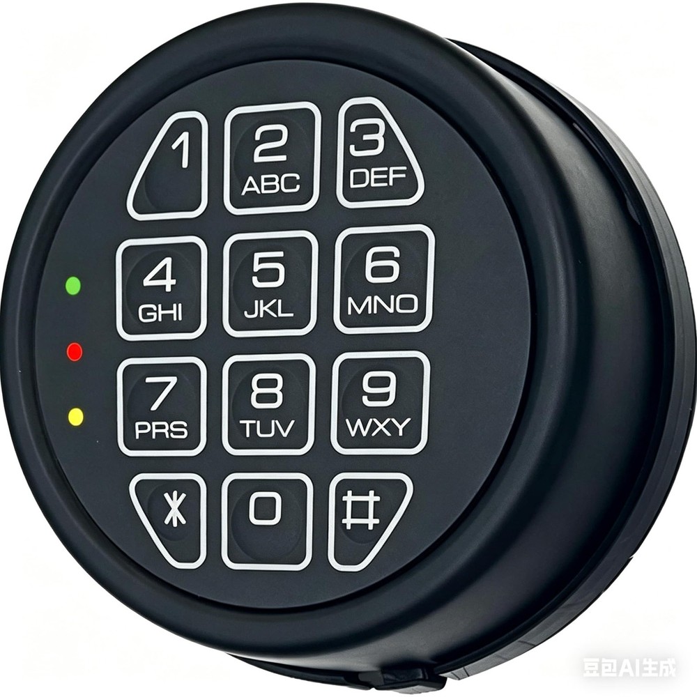 Electronic Safe Lock Replacement Keypad with Solenoid Lock, Gun Black