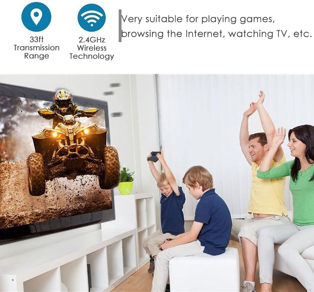 Mini Wireless Keyboard Remote Control with Touchpad Mouse Combo, Backlit 2.4Ghz