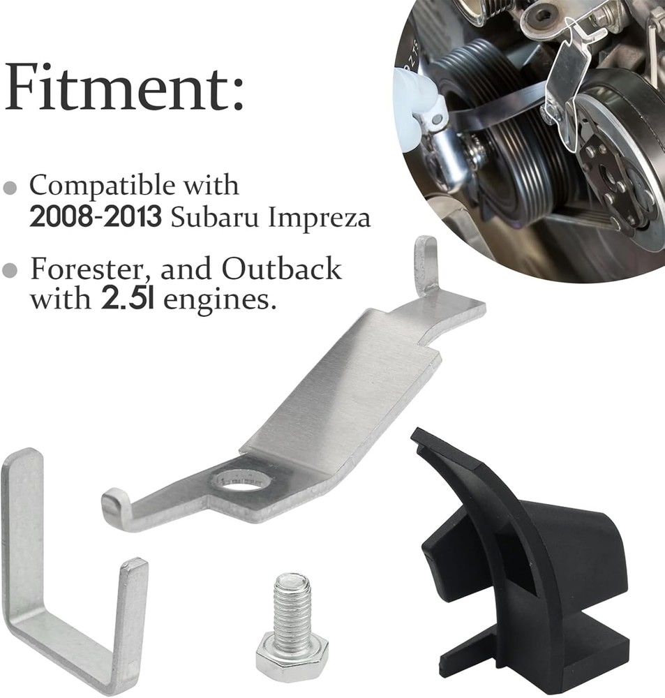 91031 Stretch Belt Installation Engine Tool, Compatible with Subaru Black