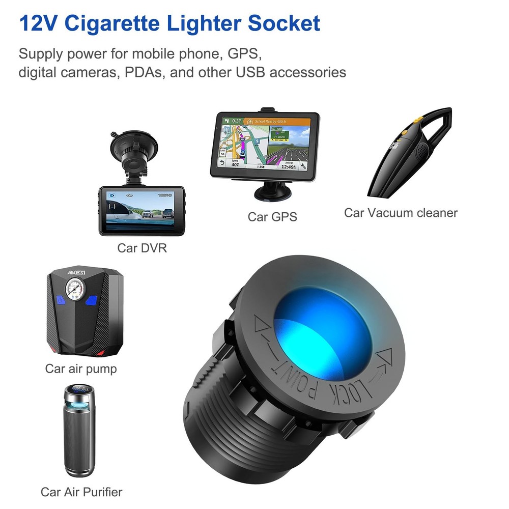 12V USB Outlet Boat Accessories Marine Switch Panel Charger+Socket+Switch