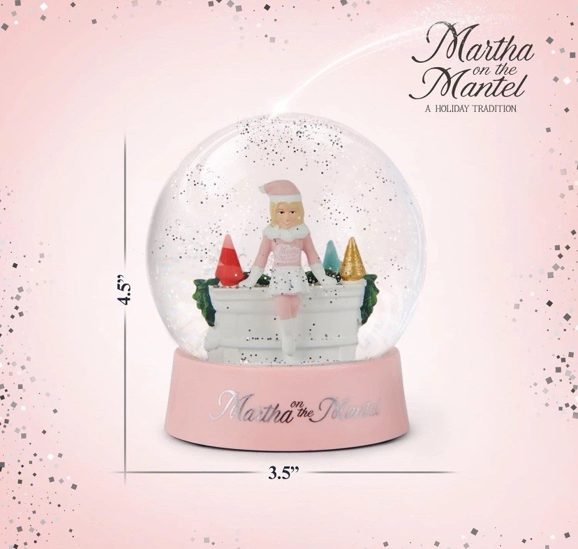 Martha On The Mantel Snow Globe