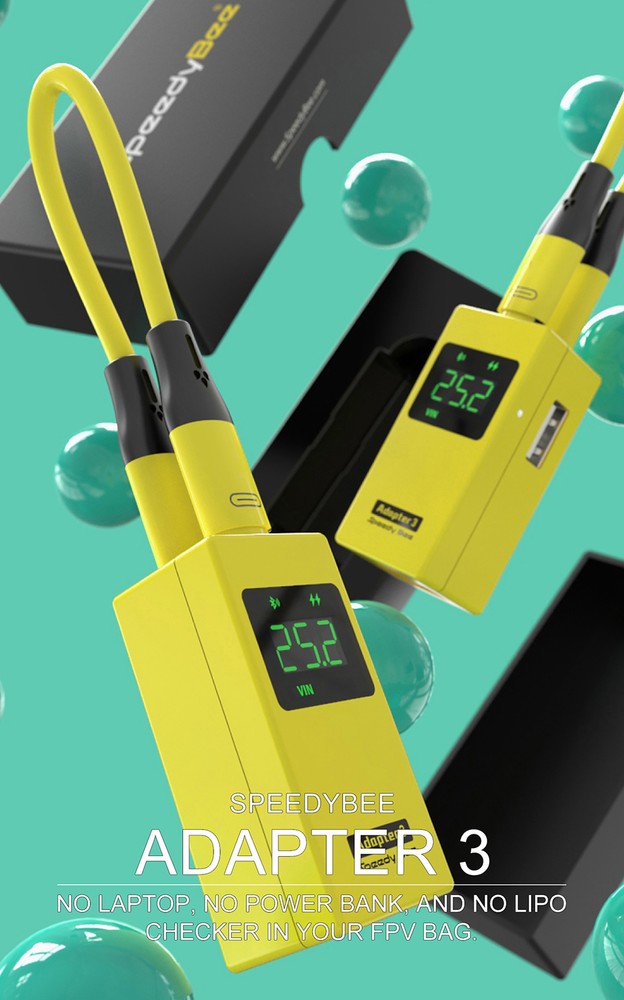 Speedybee Adapter 3 Voltage Checker Adapter Charger Wireless Blackbox Analyzer