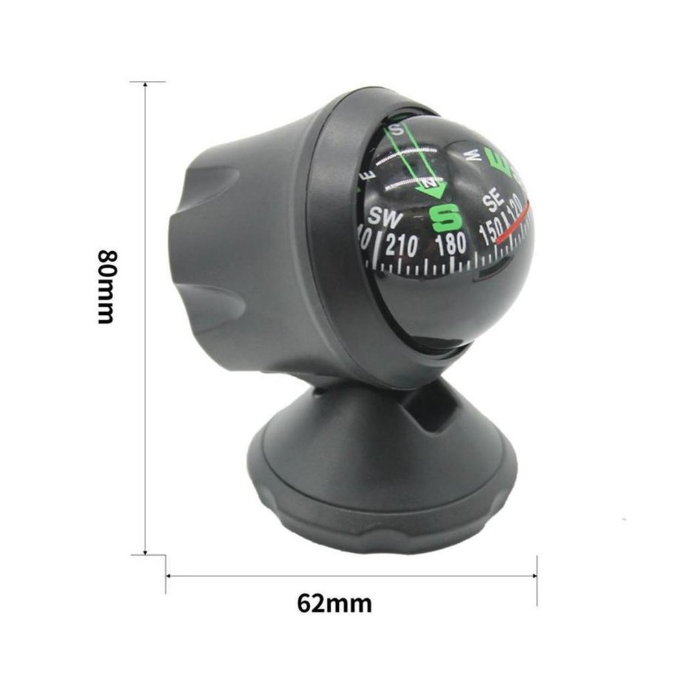 Car Compass, Black Built- Navigation for Vehicles Boat