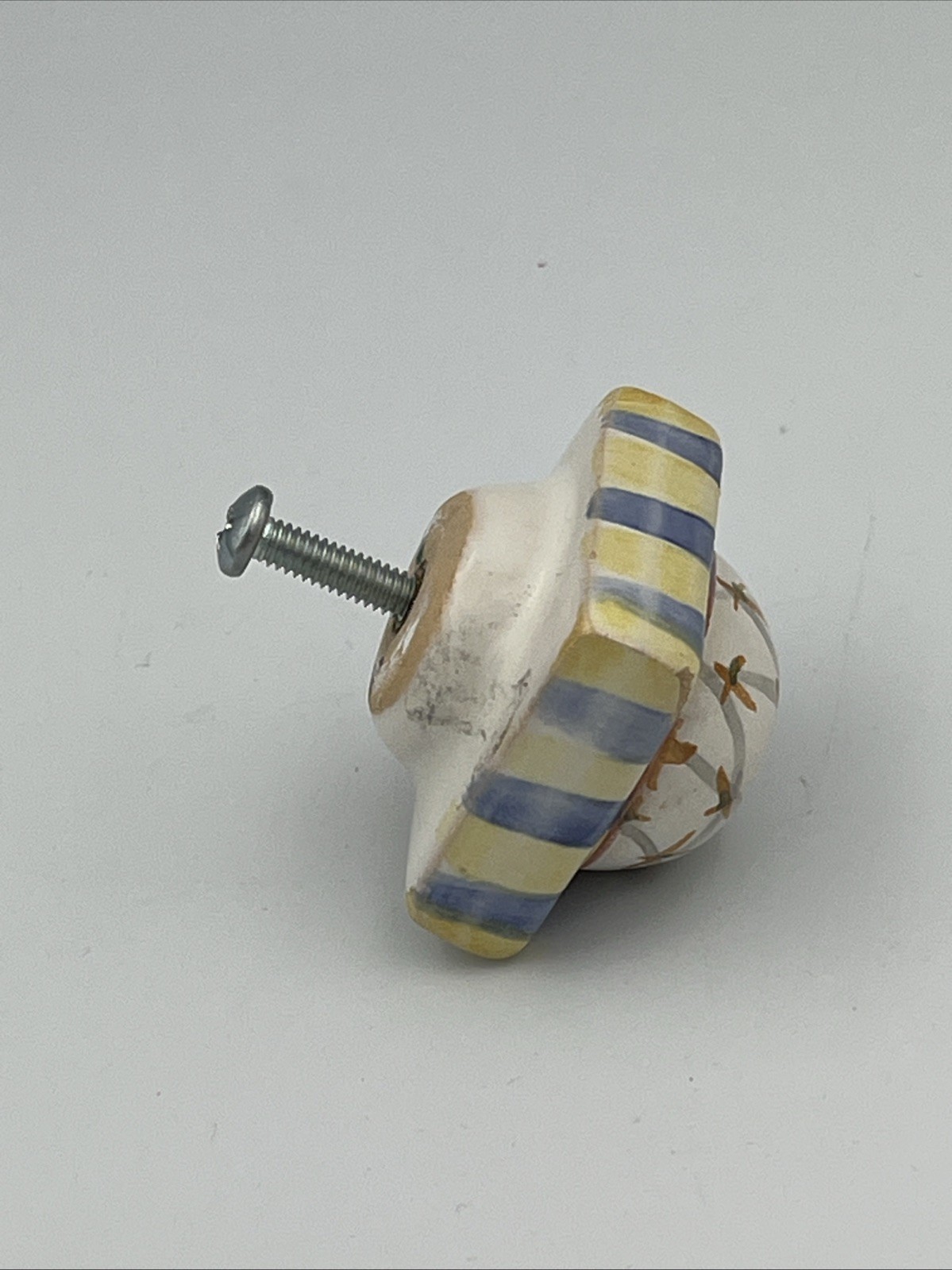 Vintage Mackenzie Childs Aalsmeer Cabinet Knob Drawer Pull 1.5 in