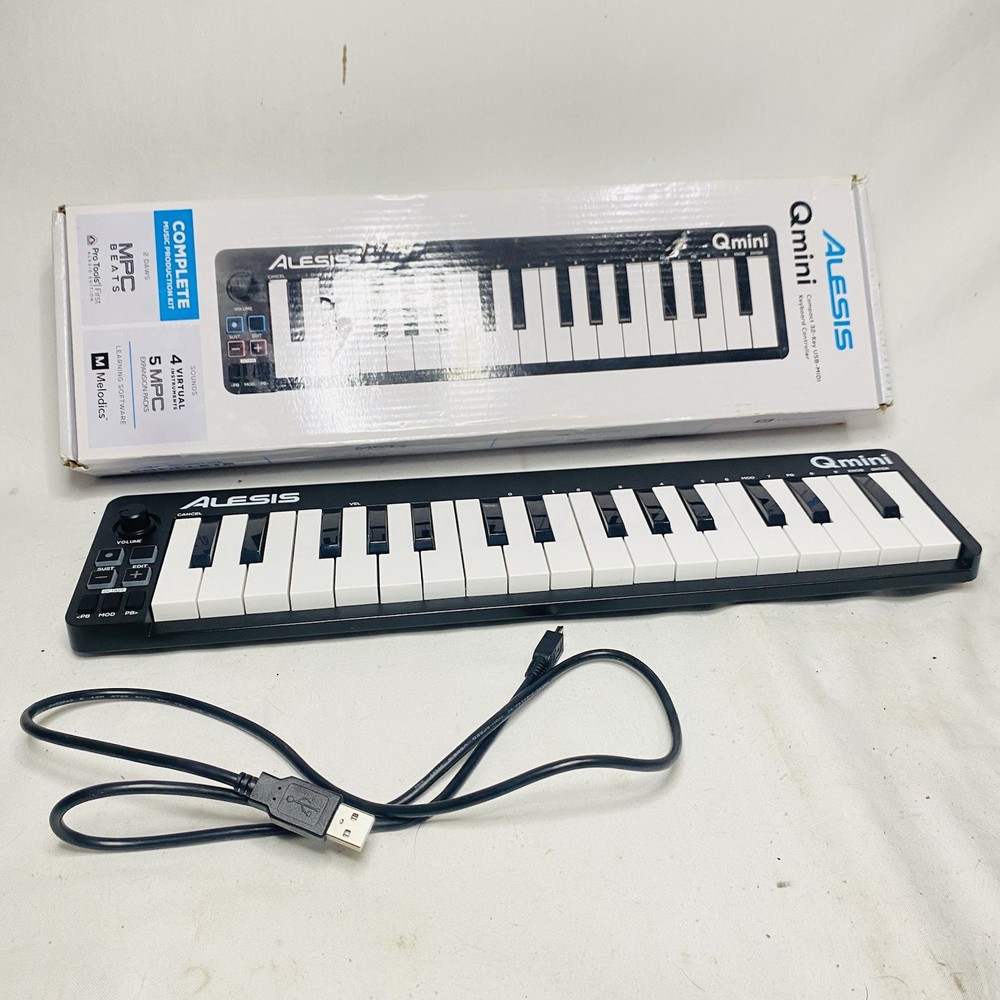 Alesis QMini Compact 32-Key USB MIDI Controller Tested In Box