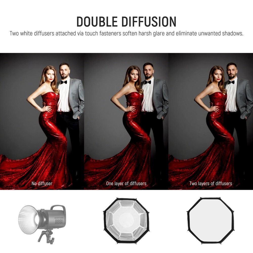 NEEWER NS1PD 17.7" Octagonal Softbox - Bowens Mount w/ Grid