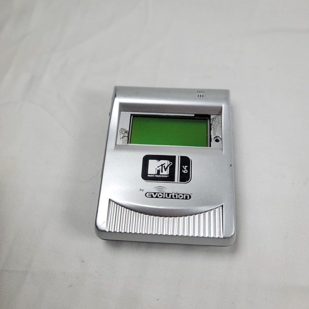 For Parts! MTV 64 Evolution Mp3 Player, Missing Battery Voer & Front Screen...