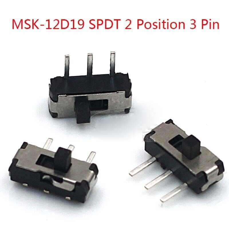 ON-OFF Micro Slide Switch SPDT 2 Position 3 Pin PCB Panel Microswitch SMD Switch