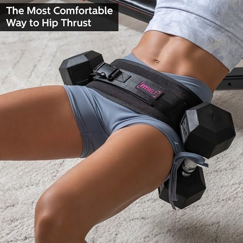 Exercise Hip Thrust Belt - Glute Trainer for Home Workouts with Extra Padding