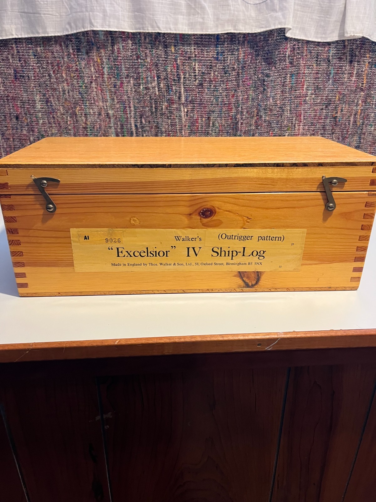 Walkers Excelsior IV Antique Ship-log never used