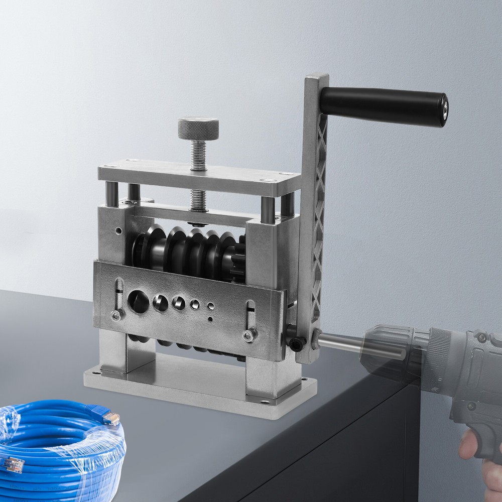6 Holes Silver Manual Cable Wire Stripping Machine Manual Wire Stripping Tool