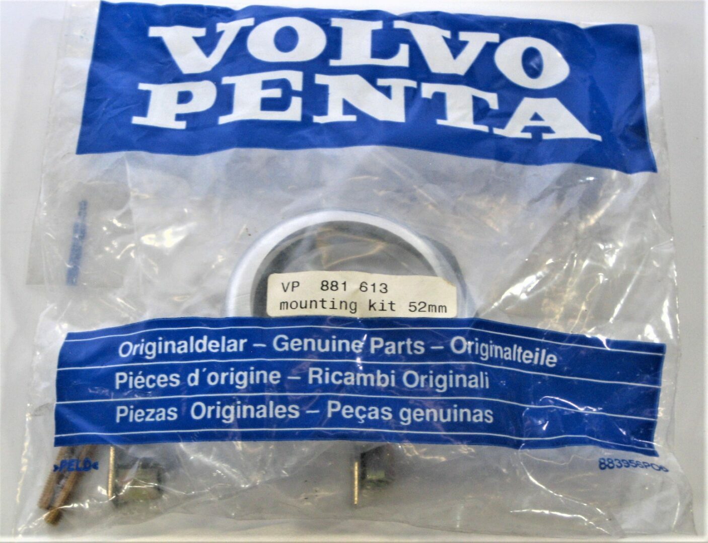 Volvo Penta 881613 Marine D Series OEM 52mm Chrome Bezel Brace Mounting Kit NEW