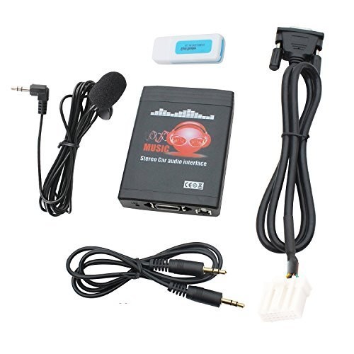 Bluetooth Car Kit, Car Stereo USB AUX 3.5mm Wireless Hands-Free Bluetooth Ada...