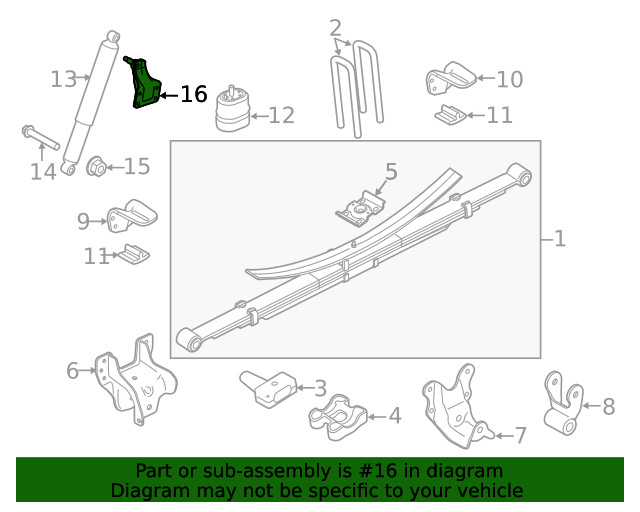 Genuine Ford Mount Bracket 7C3Z18169A