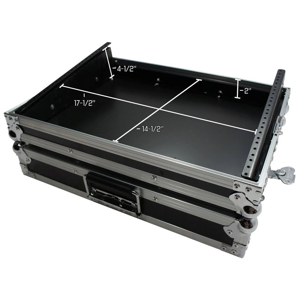 Harmony Cases HC19MIX08 Flight DMX Controller 8 Space 19" Rack Mount Custom Case