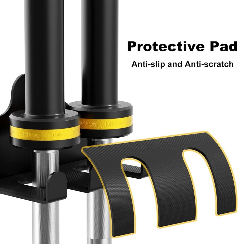 Versatile Barbell Hanger - Wall-Mounted Solution for Gym Equipment Storage