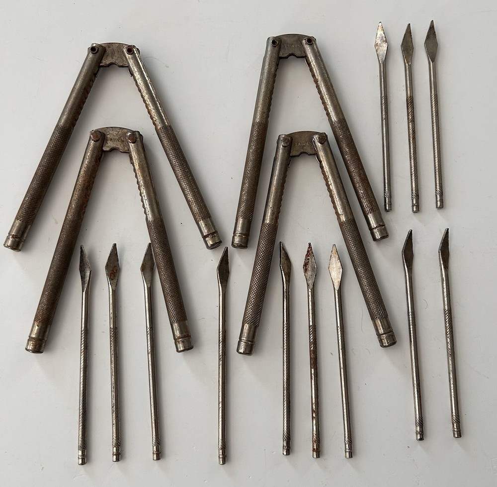 Vintage Nut Cracker And Nut Pick Set
