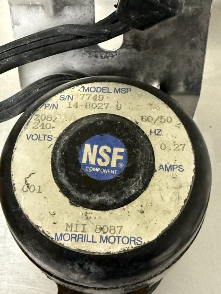 Manitowoc ice machine water pump 14-8027-9