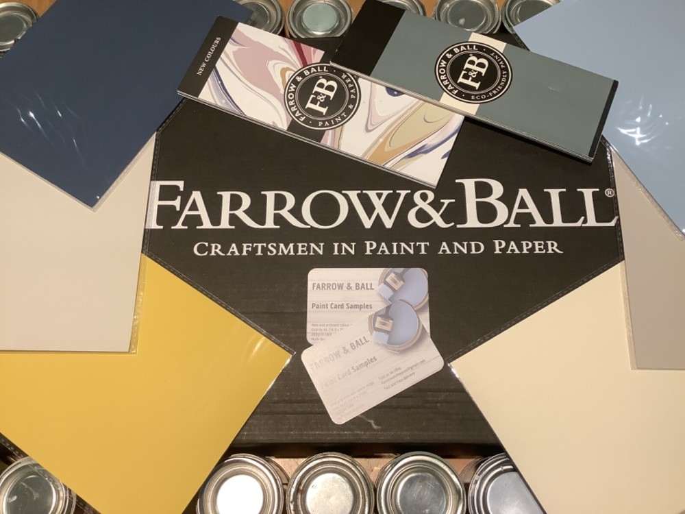 Farrow & Ball A5 Hand-Painted Colour Sample Card