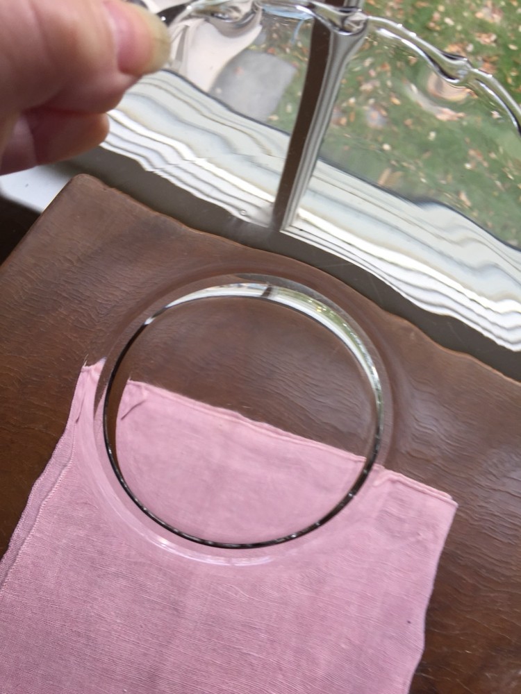 FOSTORIA Glass CENTURY Pattern HANDLED MUFFIN TRAY