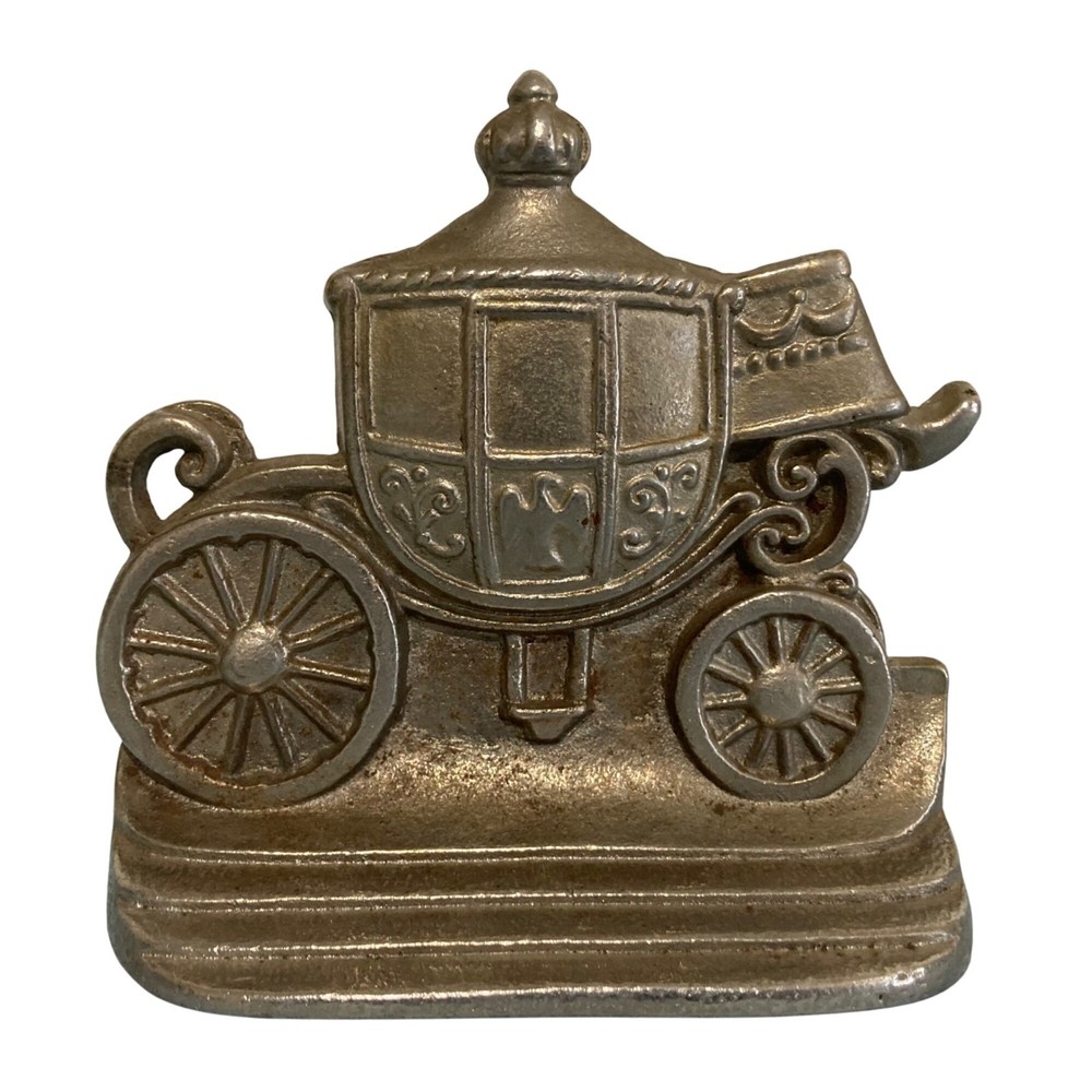 Antique Covered Wagon Carriage Single Bookend