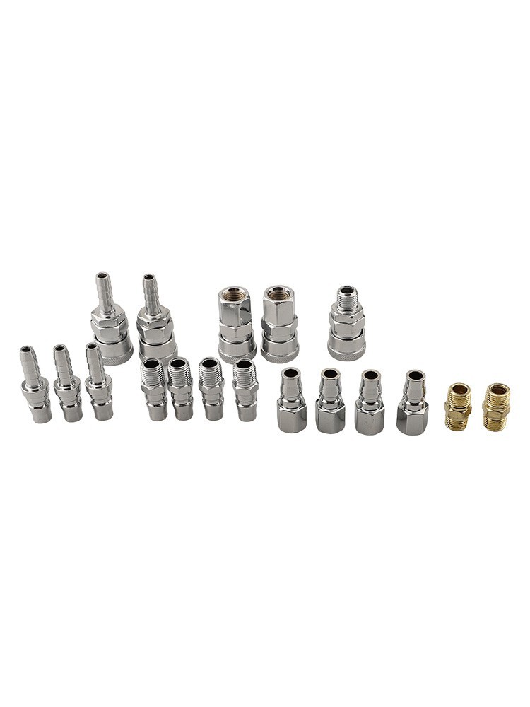 18Pc Air Hose Fittings Kit Rust Resistant Quick Connector for Pneumatic Tools