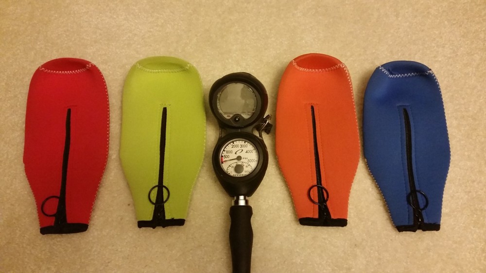 Neoprene Protector for ScubaPro Scuba Dive Computer Gauge Console double Compass