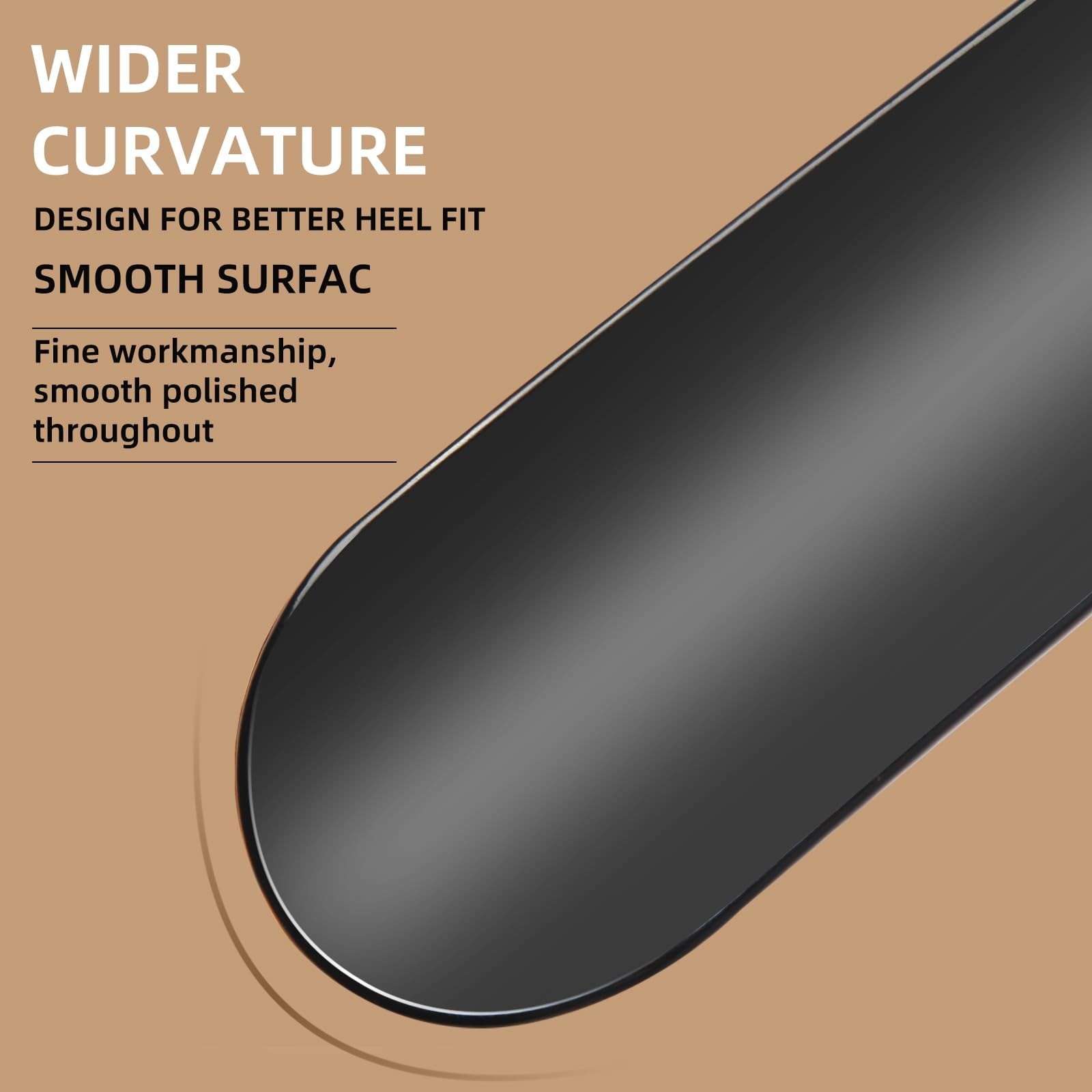 Untrytb 2 Pack Shoe Horn, Premium Horns for Men or Women, 7.5 IN, Black