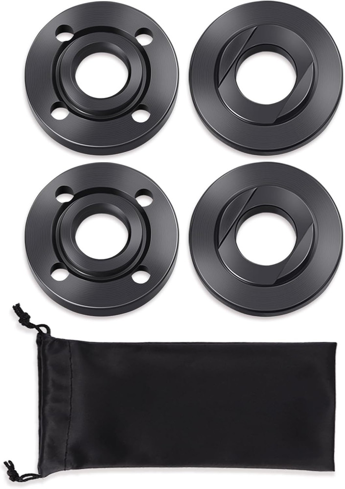 Premium 4PCS Angle Grinder Flange Nut Set with Storage Bag, Compatible Brands