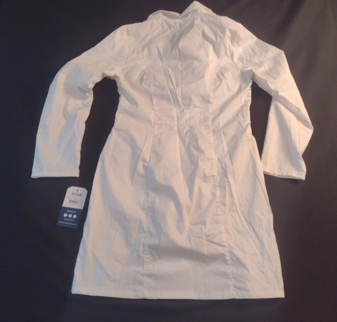 Adar Doctor, Nurse Uniform Lapel Collar long Sleeve Consultation Coat Size XS