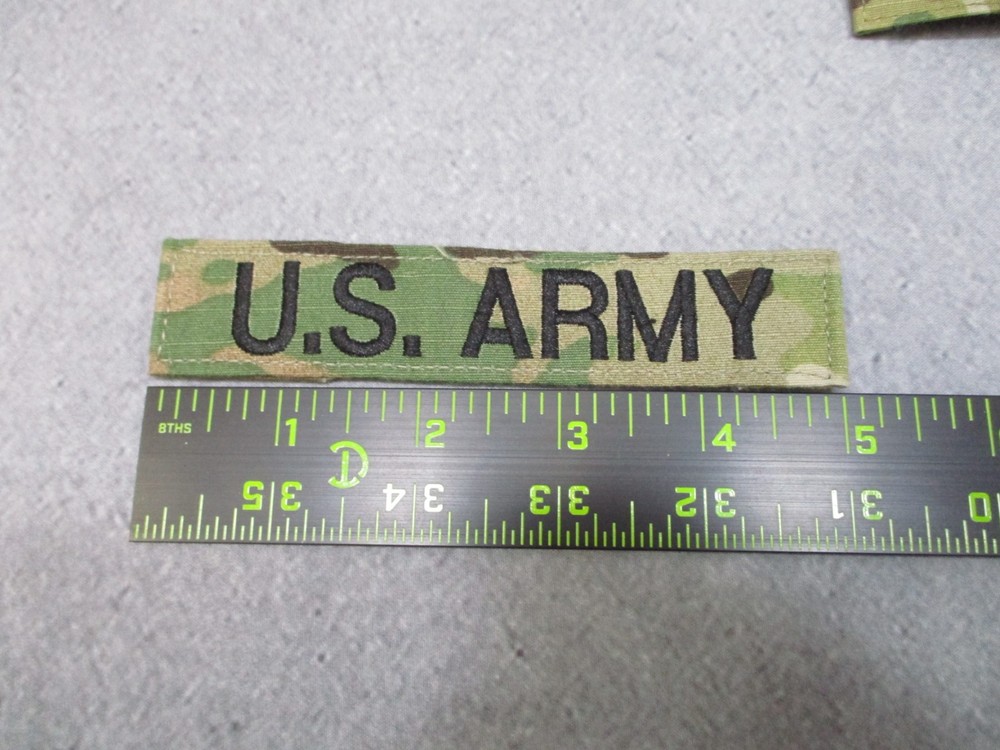 LOT (4) PACK US ARMY KOOK & LOOP NAME TAPES PATCH OCP MULTICAM