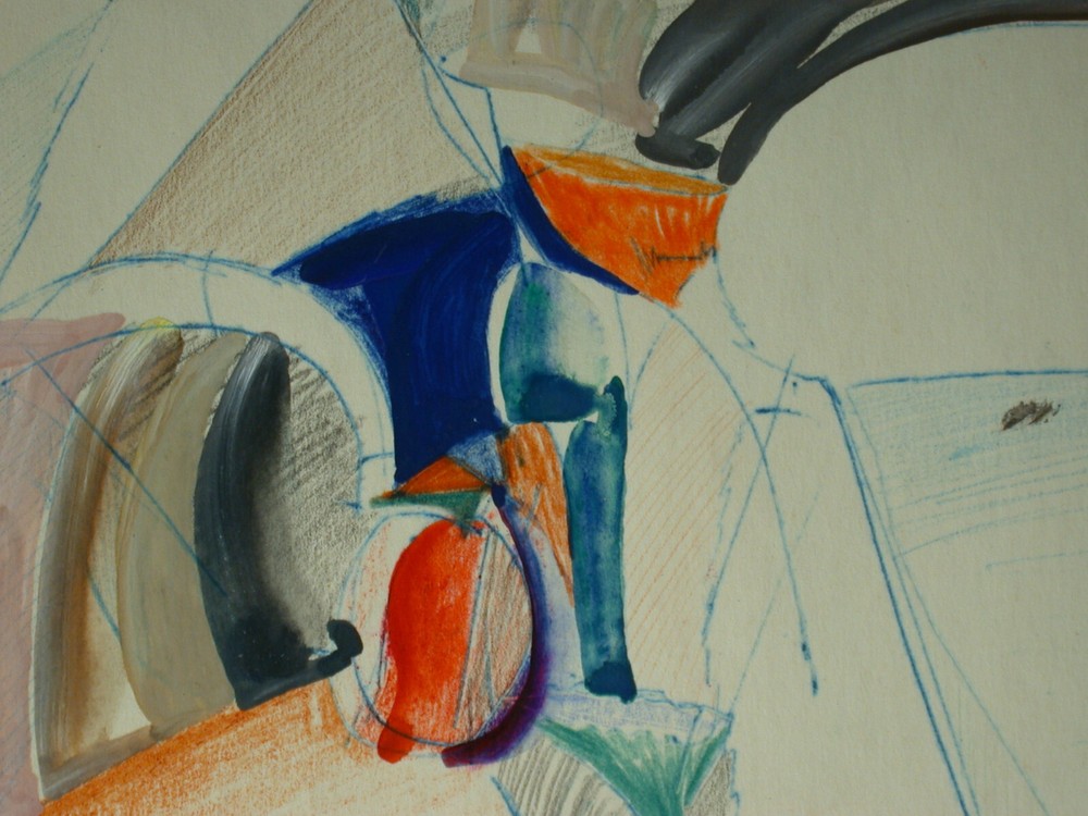 Therese SCHÜTZ-LINENFELLNER (1922-1967) Abstract Composition.